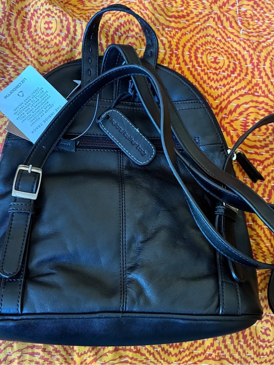Luz Claiborne black leather backpack main image 8